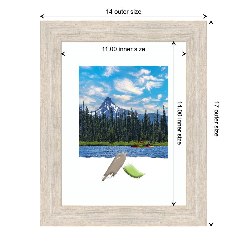 Amanti Art Hardwood Narrow Wood Picture Frame, 4 of 7