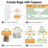 Big Dot of Happiness Little Pumpkin - DIY Fall Birthday Party or Baby Shower Clear Goodie Favor Bag Labels - Candy Bags with Toppers - Set of 24 - 3 of 4