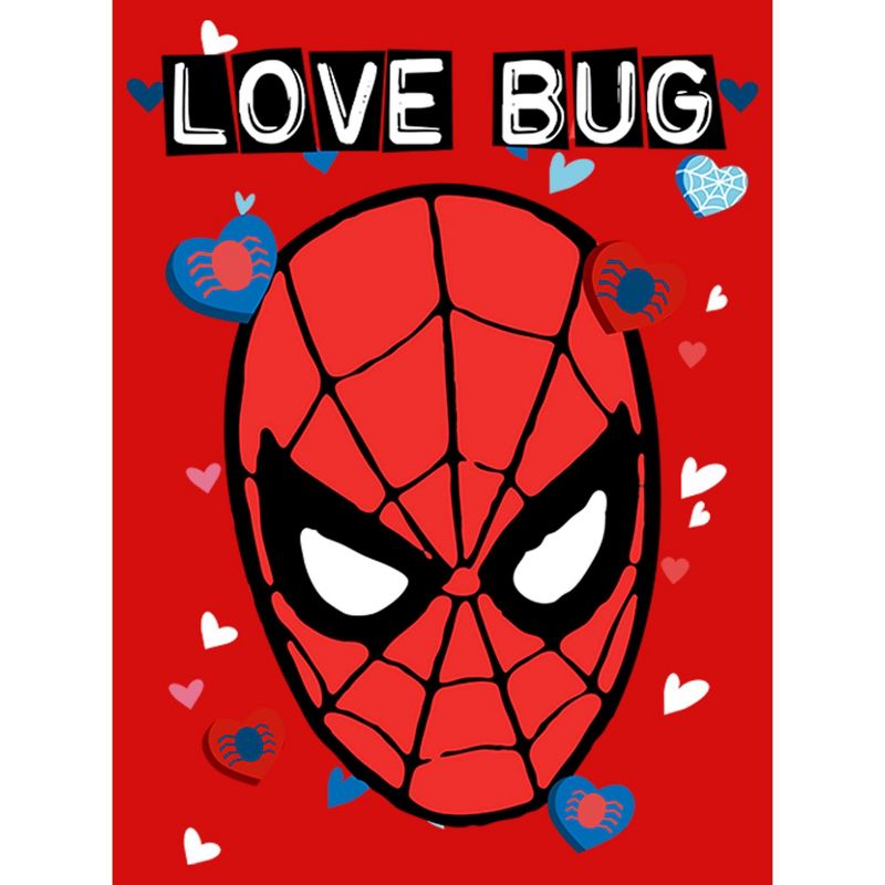 Girl's Marvel Spider-Man Candy Heart Love Bug T-Shirt, 2 of 6