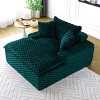 Compact 51" Modern Armless Sofa with Thick Cushions and 2 Pillows for Living Room Comfort -3irtyhousy - 2 of 4