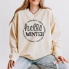 Simply Sage Market Women's Lightweight Garment Dyed Graphic Sweatshirt Hello Winter - 2 of 4