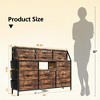 Dresser with Power Outlets and LED Lights, 55" W Dresser for Bedroom with 14 Drawers Dresser - 2 of 4