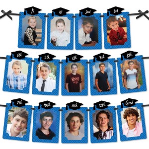 Big Dot of Happiness Blue Grad - Best is Yet to Come - DIY Royal Blue Graduation Party Decor - K-12 School Picture Display - Photo Banner - 1 of 4
