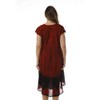 Riviera Sun Rayon Crepe Batik Marble Short Sleeve Umbrella Dress - 3 of 3