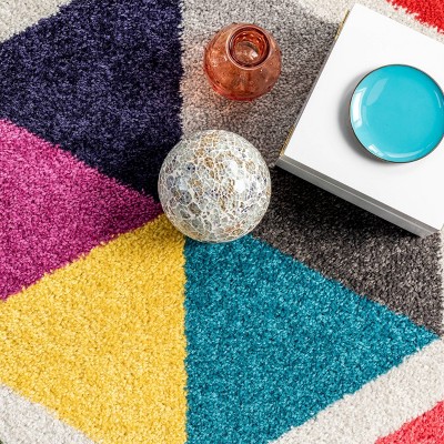 Maris Multicolor Geometric Synthetic Area Rug