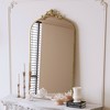 DOMETOUR Full Length Mirror Vintage Ornate Arched Floor Mirror Metal Framed Mirror Dressing Mirror Oversized Wall Mirror - 3 of 4