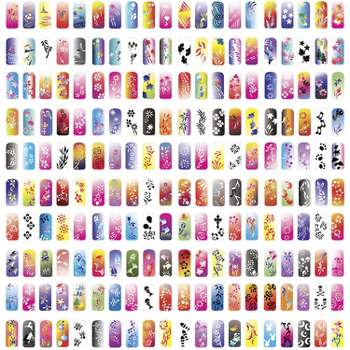 DIY Airbrush Nail Stencils Set 10 Template Sheets For Nails Art And Clip  Studio Paint Price From Atomizer, $11.38