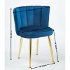 NicBex Set of 2 Modern Dining Chairs with Cushions and Comfortable Backrest,Velvet Armless Chairs for Kitchen,Living Room - 3 of 4