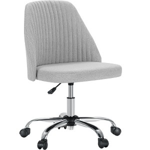 SYFERLORY Sweetcrispy Armless Home Office Desk Chair with Wheels Adjustable Swivel Task Computer Vanity Chair - 1 of 1
