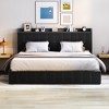 Upholstered Lift Up Storage Bed Frame with Headboard, Velvet Platform Bed with Wooden Slats & Metal Frame, Noise Free, No Box Spring Needed - 4 of 4