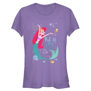 Juniors Womens The Little Mermaid Ariel Part of Your World Dance T-Shirt - 1 of 3