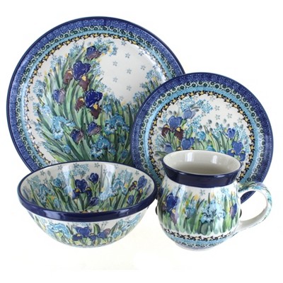 Blue Rose Polish Pottery Callista 4 Piece Place Setting - Service for 1