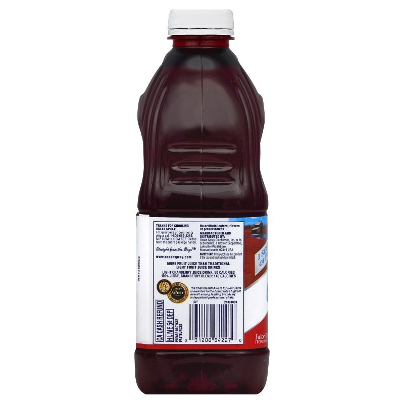 Ocean Spray Light Cranberry Juice - 64 fl oz Bottle, 3 of 7