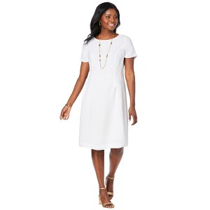 Jessica London Women's Plus Size Fit & Flare Dress - 1 of 4
