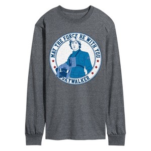 Men's - Star Wars - Luke Sykwalker Americana Long Sleeve Graphic T-Shirt - 1 of 3