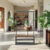 Coat Rack Shoe Bench with Mirror, Hall Tree with Bench and Shoe Storage Shelves, 13.8 x 38.6 x 70.9 in, Bedroom Living Room, Industrial Style - 4 of 4