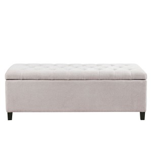 NicBex Modern 49" Storage Bench Upholstered Accent Stools with Button Tufted for Bedroom and Entryway - 1 of 4