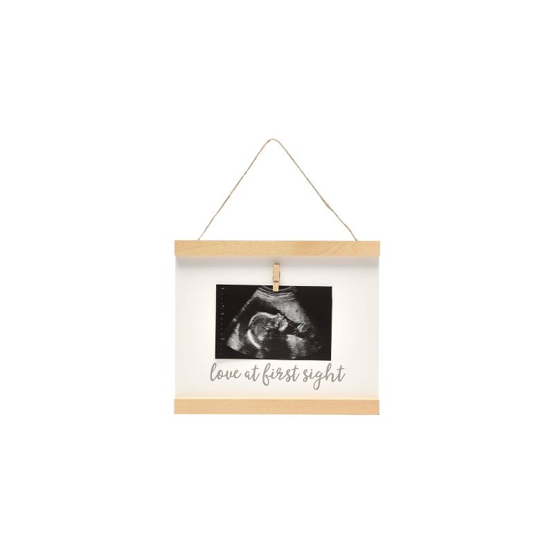 Pearhead Wooden Sonogram Wall Frame - 4&#34;x5&#34;, 1 of 7