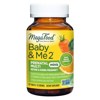 MegaFood Baby & Me 2 Multivitamin Minis - 120ct