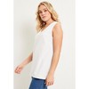 June + Vie by Roaman's Women's Plus Size V-Neck One + Only Tank Top - 4 of 4