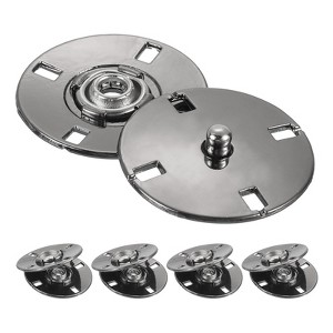 Unique Bargains Alloy Invisible Durable High Hardness Buckle Fasteners Press Studs Buttons 5 Pcs - 1 of 4