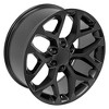 OE Wheels CV98B 20 Inch Rim Fits Silverado 1500 Snowflake Style 6x139.7 20x9 Satin Black - Hollander 5668 (1) - 4 of 4