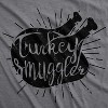 Turkey Smuggler T shirt Funny Thanksgiving Maternity Shirt Pregnancy New Baby Tee - Crazy Dog Maternity T Shirt - 3 of 4