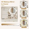Fashion Vanity Desk with Mirror and Lights for Makeup and Cushioned Chair, Dressing table - 3 of 4