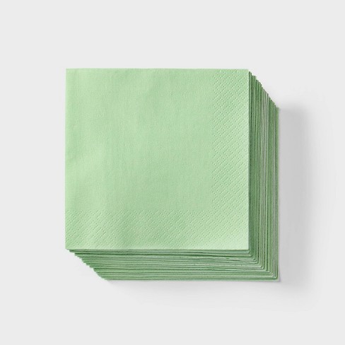 30ct Beverage Napkins Sage - Spritz™ - image 1 of 3