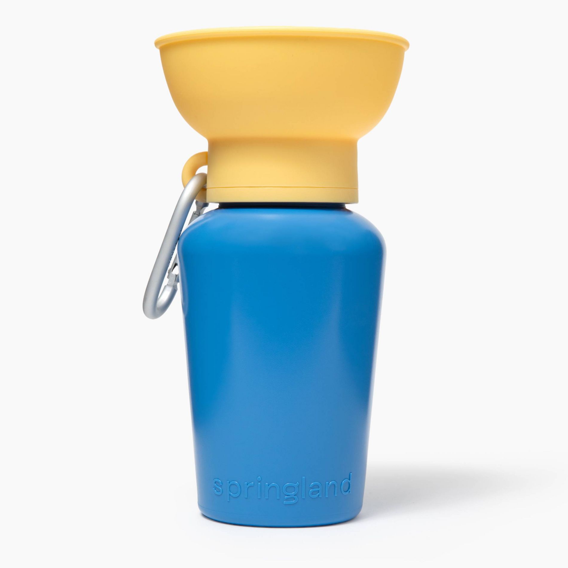 Springland 20 fl oz Flip Travel Dog Water Bottle - Blueberry/Yellow