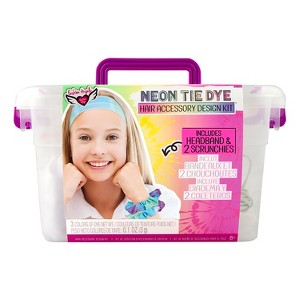 Fashion Angels Fashion Angels Neon Tie Dye Hair Accessory Design Kit - 1 of 4