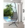 41.5"Hanging Chair with Stand and Extra Large Padded Seat - 3 of 4