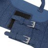 INSPIRE CHIC Women's Elastic Wide Waist Belt, Steampunk Underbust Corset Belts Faux Leather/Denim for Dress - 2 of 4