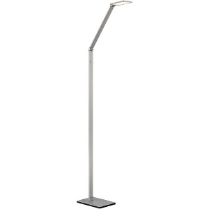 Possini Euro Design Bentley Modern Task Floor Lamp 61" Tall Silver LED Touch On Off Adjustable Head for Living Room Reading Bedroom Office House Home - 1 of 4