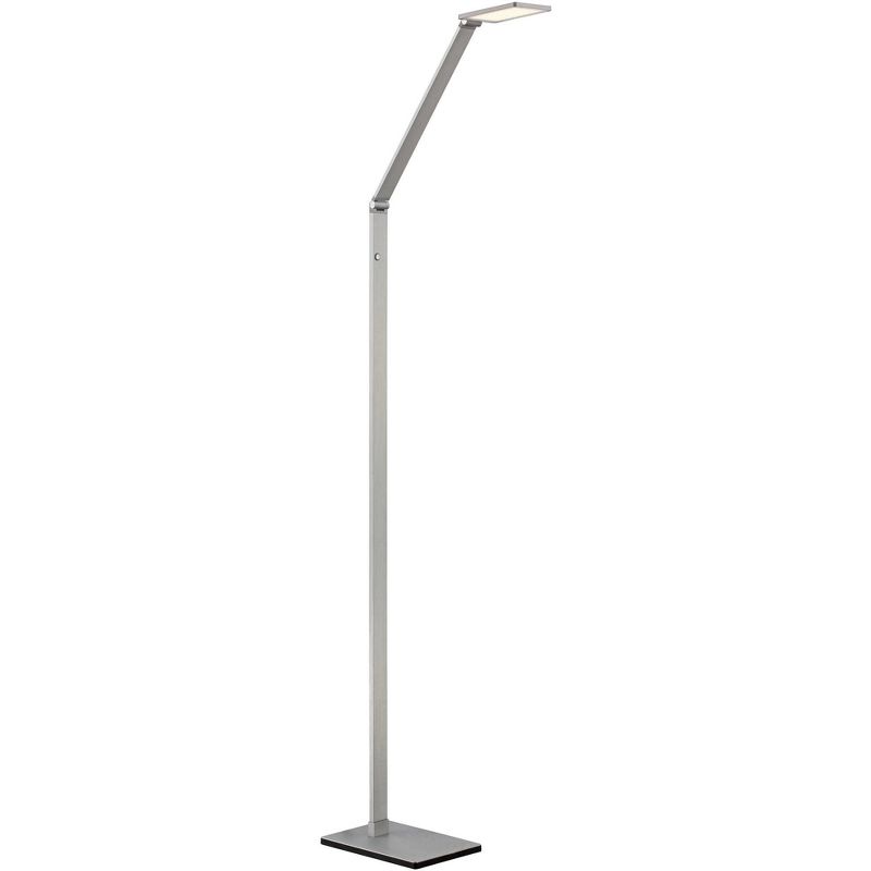 Possini Euro Design Bentley Modern Task Floor Lamp 61" Tall Silver LED Touch On Off Adjustable Head for Living Room Reading Bedroom Office House Home, 1 of 10