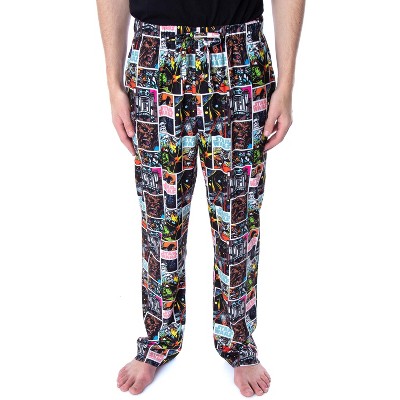 Star Wars Men's Comic Book Allover Pattern Sleep Lounge Pajama Pants (x ...