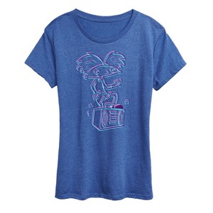 Women's - Hey Arnold! - 3D Arnold Short Sleeve Graphic T-Shirt - 1 of 4