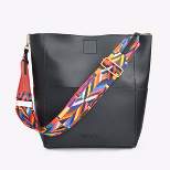 MERSI Demi Bucket Bag With Adjustable Guitar Straps & Coin Purse Bag