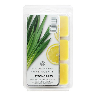 6pk Wax Melts Lemongrass - Home Scents 