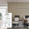 2-Pack 94.5 x 12.6 in. MDF Acoustic Slat Wall Panel for Modern Interior Decor, TV Background, Living Room - 4 of 4