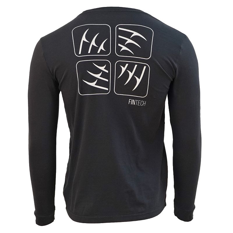 Fintech Spine Long Sleeve Graphic T-Shirt - Anthracite, 2 of 3