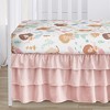 Sweet Jojo Designs Girl Baby Crib Bedding Set - Mermaids Pink Blue and Orange 4pc - 4 of 4