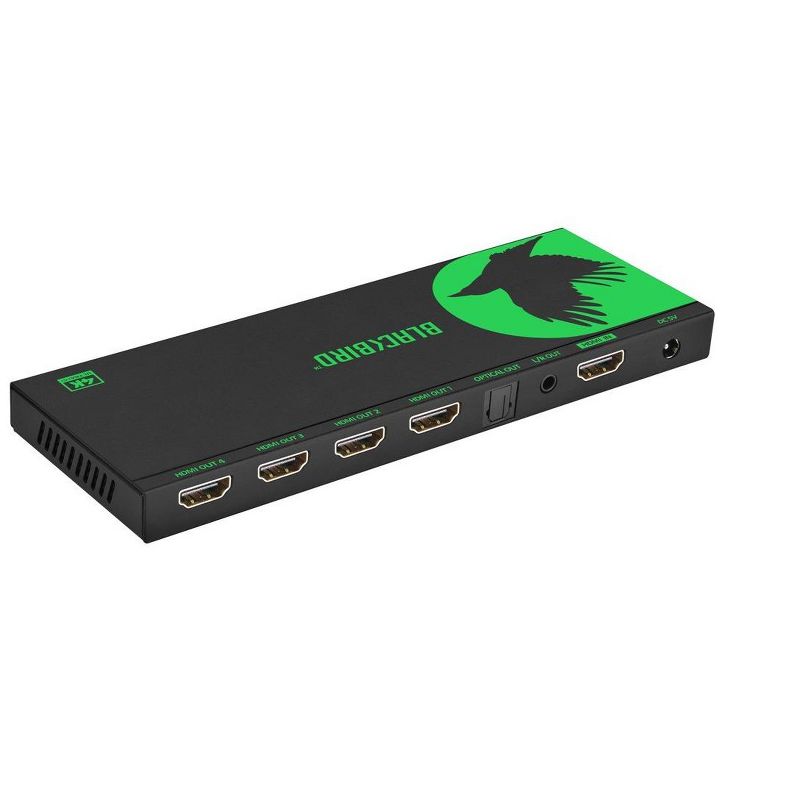 Monoprice Blackbird 4K 1x4 HDMI Splitter, Supports HDMI 2.0, HDCP 2.2, 4K@60Hz, YCbCr 4:4:4, Featuring 4K to 1080p Downscaling, 4 of 7
