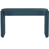 CAVINAS Console Table with Wood Grain Finish,Entryway Table with Fluted Design,Console Table with Oval Top and 2 Drawers for Living Room - 3 of 4