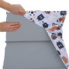 Everything Kids Sports Gray, Navy, Orange, and Brown Preschool Nap Pad Sheet - 4 of 4