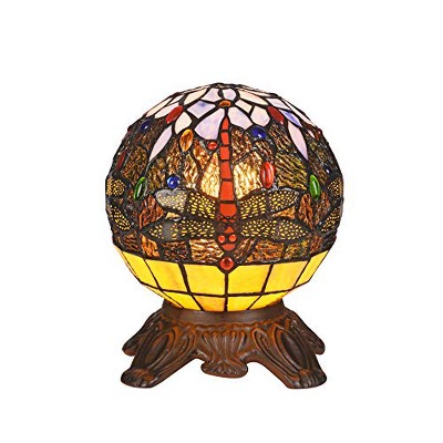 Chloe Lighting DEMOISELLE Mosaic 1 Light Dark Bronze Accent Lamp 8Inch Wide