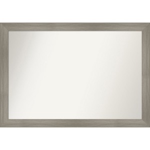 Amanti Art Grand Narrow Non-Beveled Framed Bathroom Vanity Wall Mirror - 1 of 4