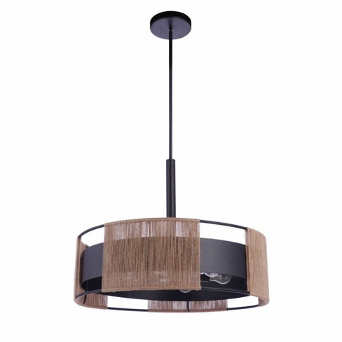 Craftmade Lighting Kensey 6 - Light Pendant In Flat Black : Target