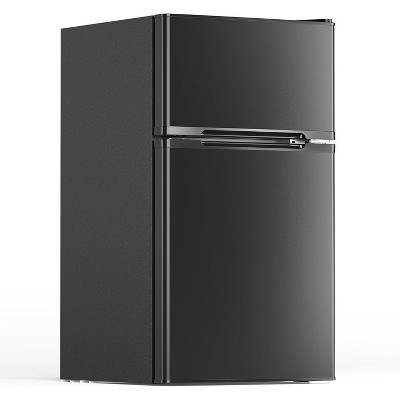 ZAFRO 3.1 Cu.Ft Mini Fridge with Freezer - 2-Door Compact Refrigerator with Adjustable Glass Shelves for Bedroom, Dorm, Office, Apartment