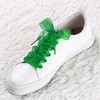 INSPIRE CHIC Sneakers Flat Snow Yarn Wide Transparent Shoe Laces 1" Width 2 Pairs - 2 of 4